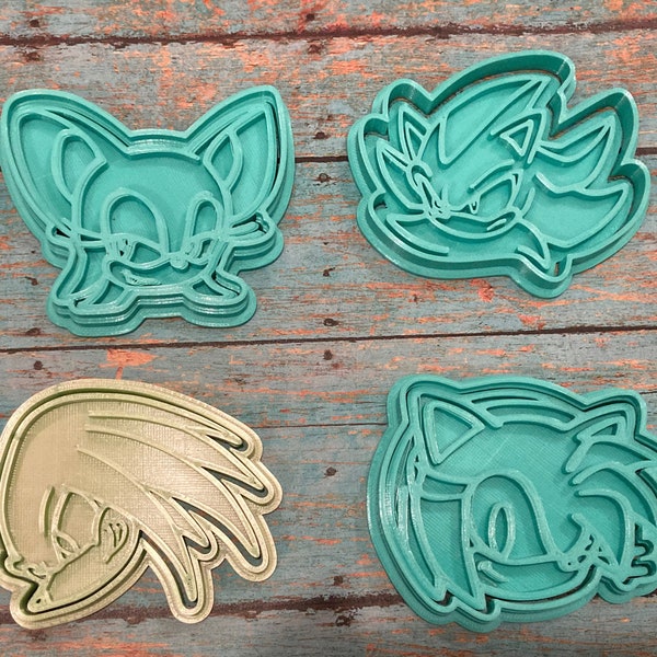 Sonic and friends cookie cutters