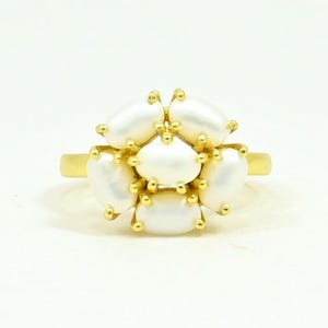 Perle Ring Vergoldet Süßwasserperlen Boho Ringe