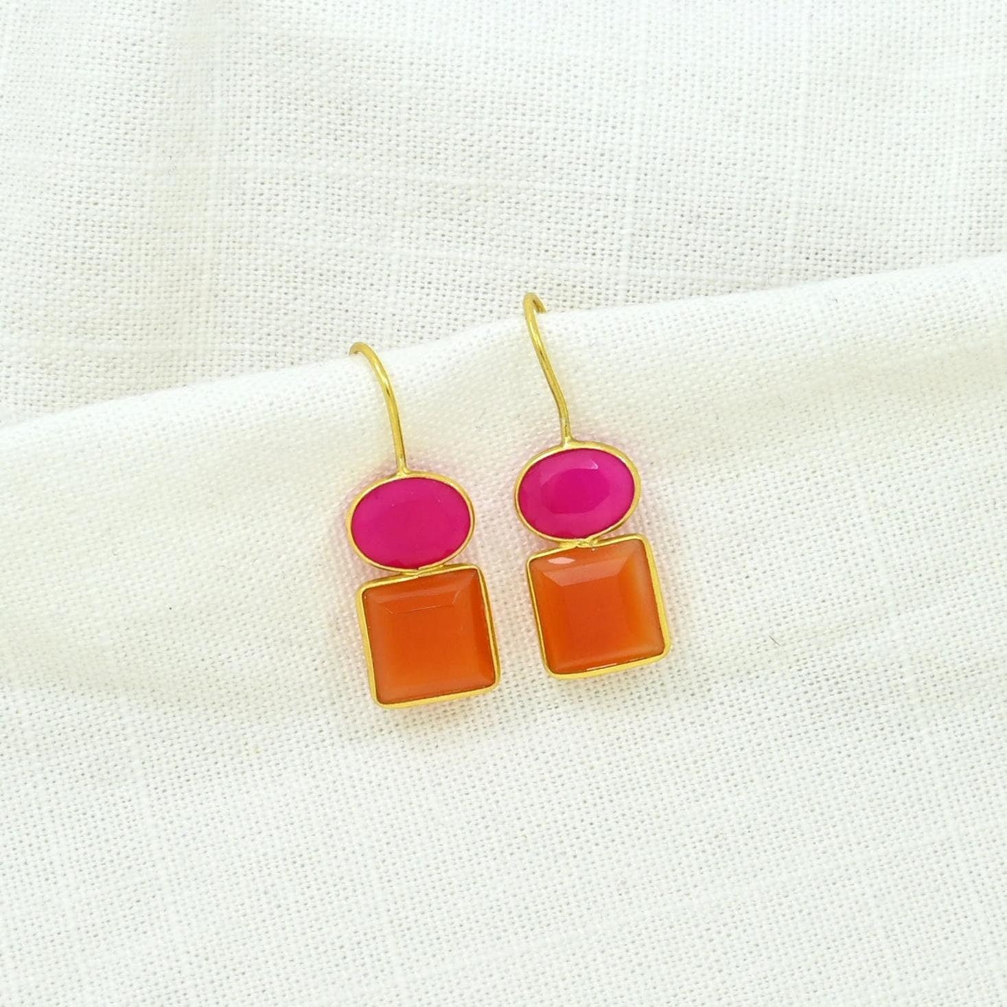 Boucles d'oreilles pendantes en forme de chiffre 2024 pour femme avec strass, ornement géométrique en forme de gouttes d'oreilles, Silicone