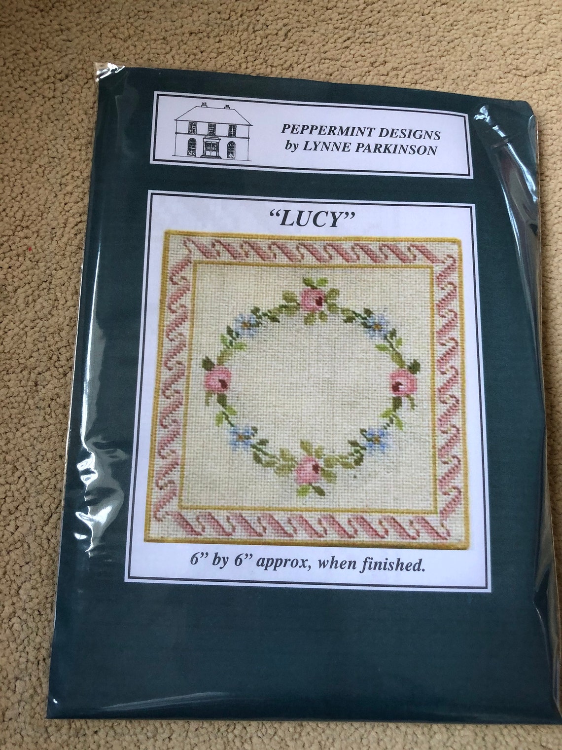 Dollhouse Miniature Needlepoint Carpet Kit 112 Scale 18 Count Etsy