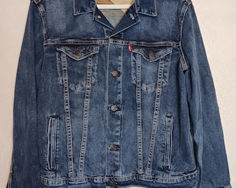 Vintage LEVI'S 507 Type 2 II Selvedge Denim Trucker Jacket Size 38