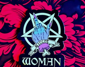 Witchy Woman Middle finger Sticker