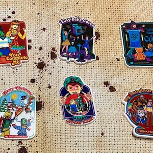 Murder Minder (Needle Minder) / Resin / Cross stitch accessor / Halloween / Witch / Coven