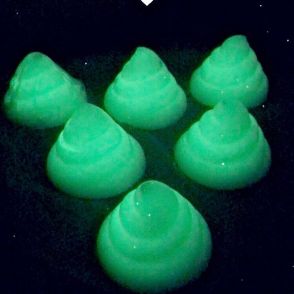 Glow in the dark ghost poop soap, glow in the dark soap, glow in the dark Halloween soap, poop soap for kids, Halloween gift, Ghost soap