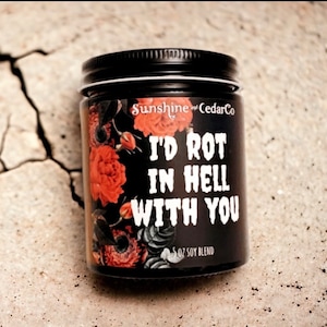 Valloween decor, spooky candle, goth candles, goth valentines day, spooky Valentine decor, goth gifts, valloween gift, horror candle