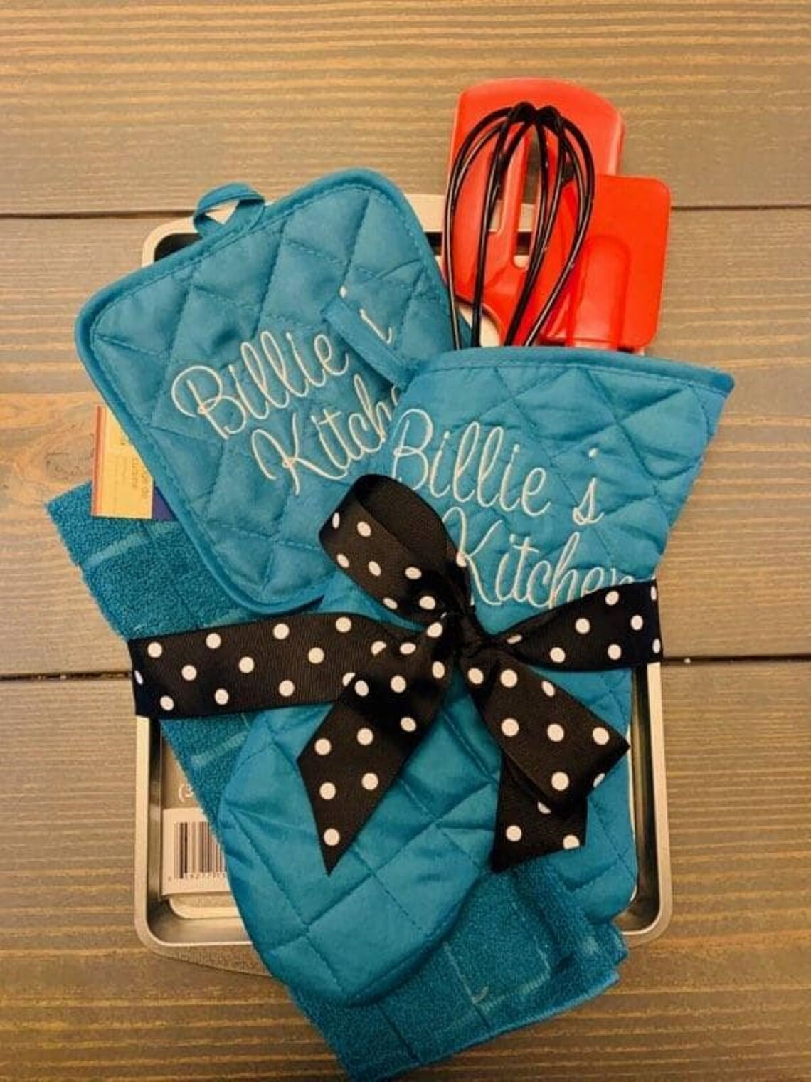 Embroidered Kitchen Potholder Gift Set Etsy