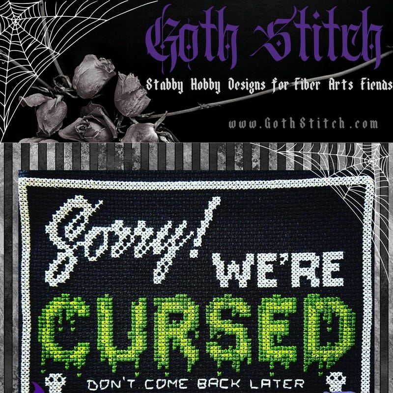 Cursed Pattern Stitch Cursed - Etsy UK