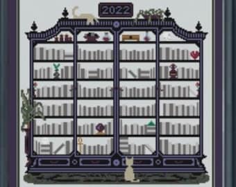 Goth Stitch-A-Long Temperature Cabinet 2026 PDF Gothic Cross Stitch Pattern to StitchALong Daily Temperatures SAL GothTempSAL by GothStitch