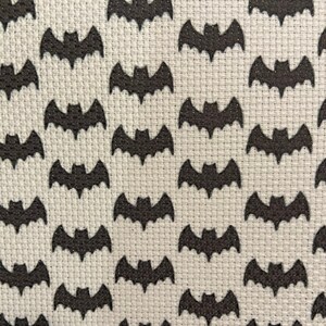 It's FRICKIN BATS 100% Cotton 14 Count Bat Print Cross Stitch Aida GothStitch XStitch Fabric, 14ct GrandmaBeWildin EXCLUSIVE Original Design image 5