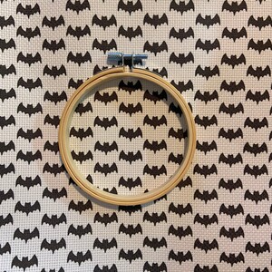 It's FRICKIN BATS 100% Cotton 14 Count Bat Print Cross Stitch Aida GothStitch XStitch Fabric, 14ct GrandmaBeWildin EXCLUSIVE Original Design image 4