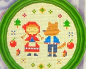 ACNH Redd Riding Hood Cross Stitch Pattern: Gift From Mom DIY Embroidery (PDF Download)