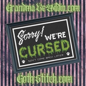 RUDE Cross Stitch Pattern: Snarky Barbenheimer Design (PDF) image 9