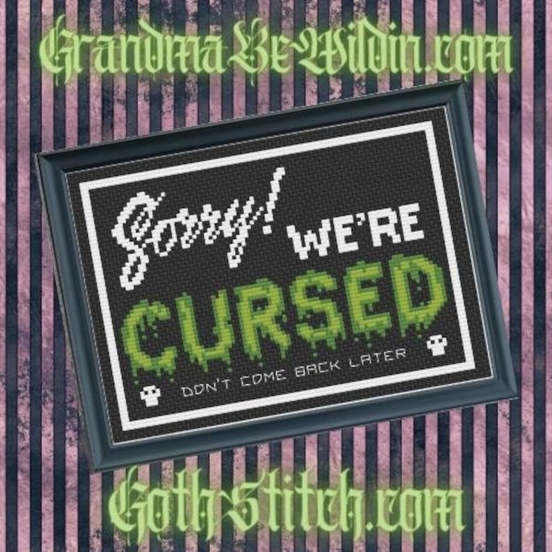 RUDE Cross Stitch Pattern: Snarky Barbenheimer Design (PDF) image 9