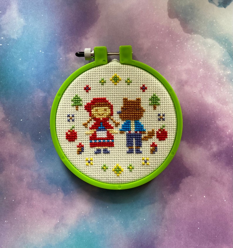ACNH Redd Riding Hood Cross Stitch Pattern: Gift From Mom DIY Embroidery (PDF Download) image 8