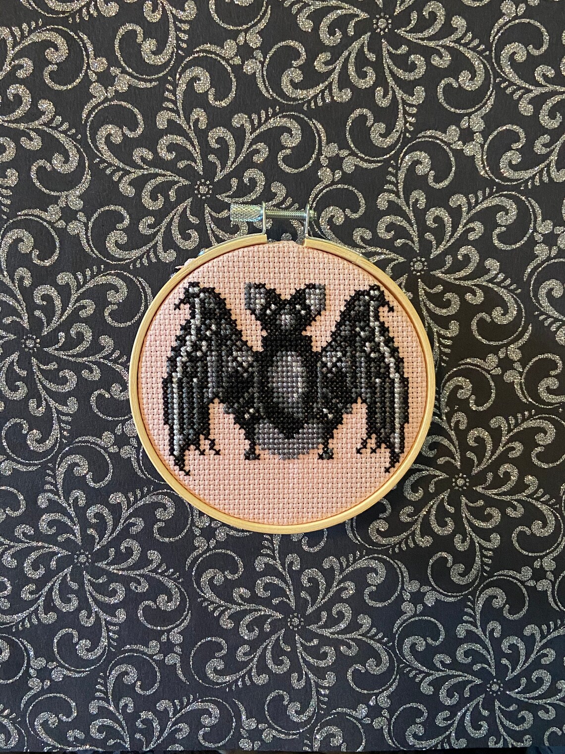 Modern Gothic Medieval Bat Cross Stitch Chart Pattern PDF Gothstitch ...