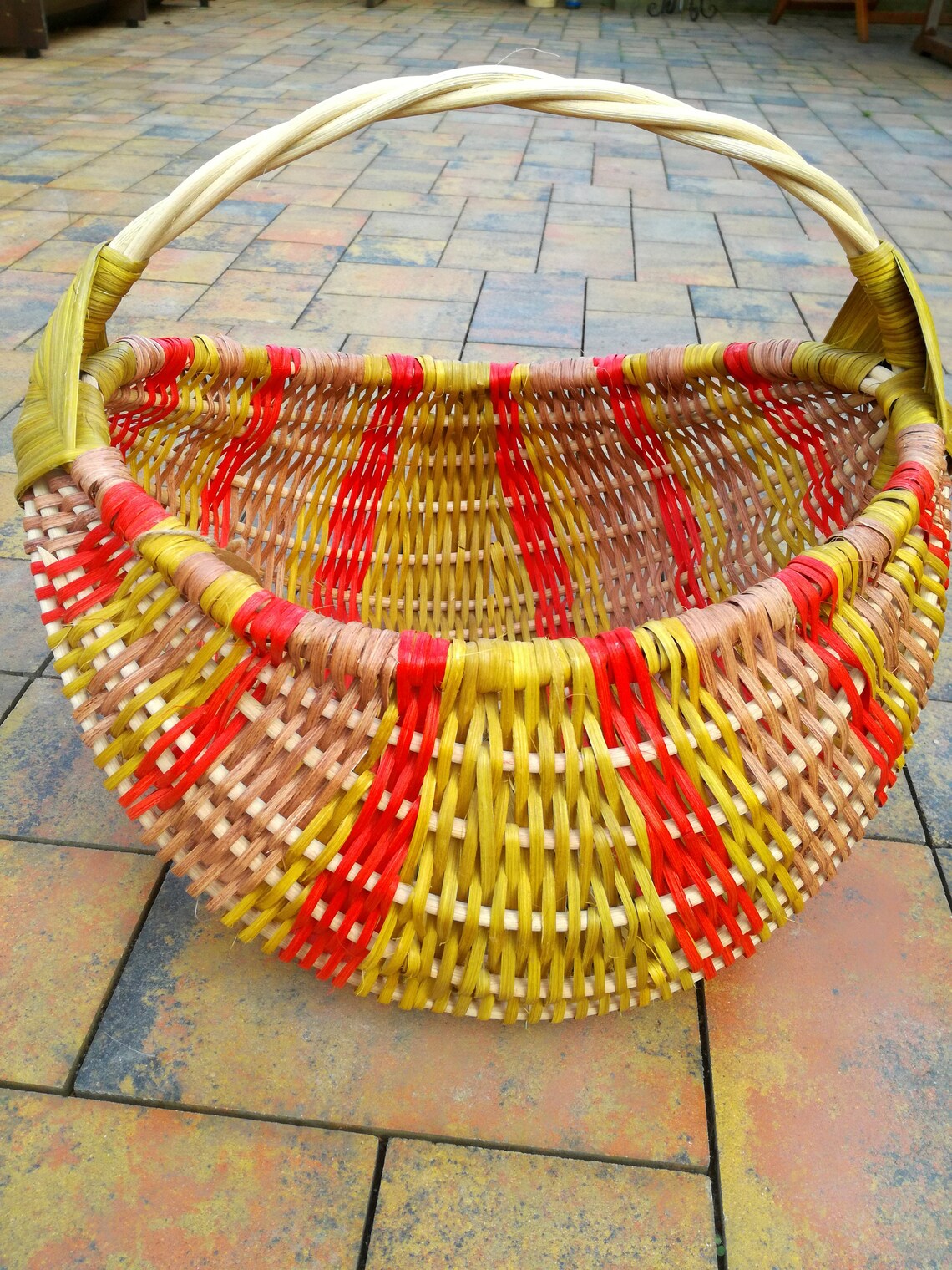 Gondola Shoping Basket Color Blue Handmade Basket Rattan Etsy