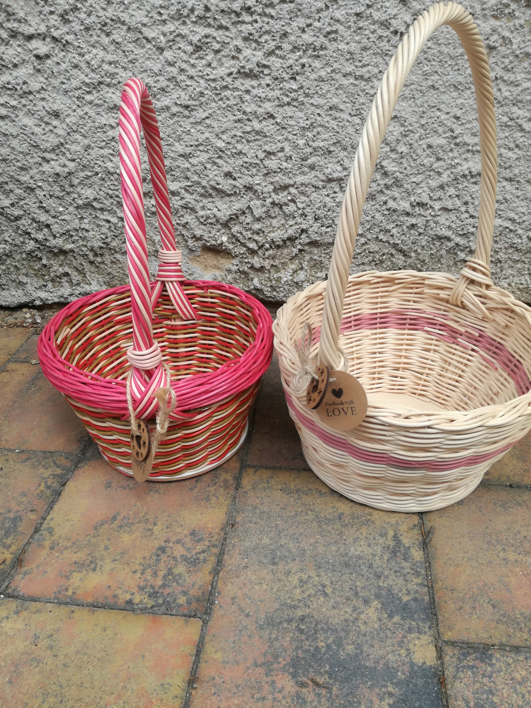 Wicker Basket With Handle Rattan Basket for Children Basket Etsy