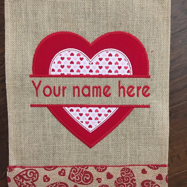 Embroidered Garden Flags Etsy