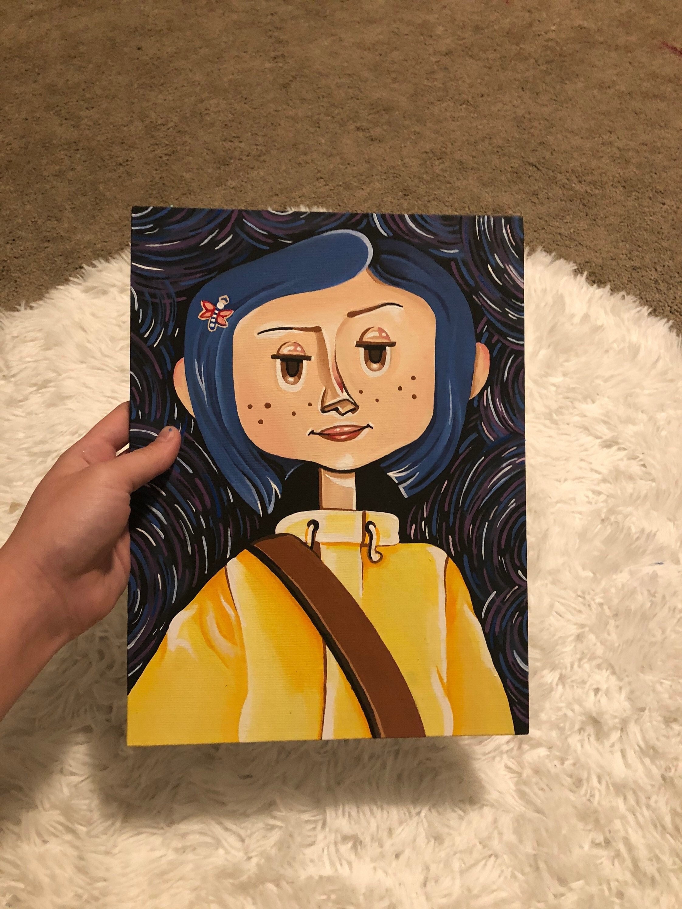 Coraline Painting on Oil Canvas Coraline Painting on Oil Canvas