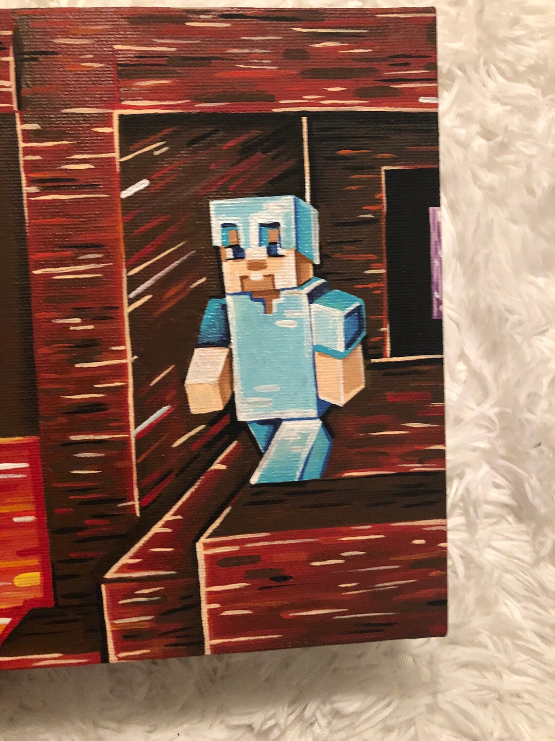 MINECRAFT Steve in Nether :D | Etsy