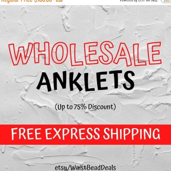 ON SALE Wholesale Anklets, ASSORTED Anklets, Anklets for Sale, Anklets, Bead Anklets, Anklet Bracelet, African Jewelry, Cute Anklets, Anklet