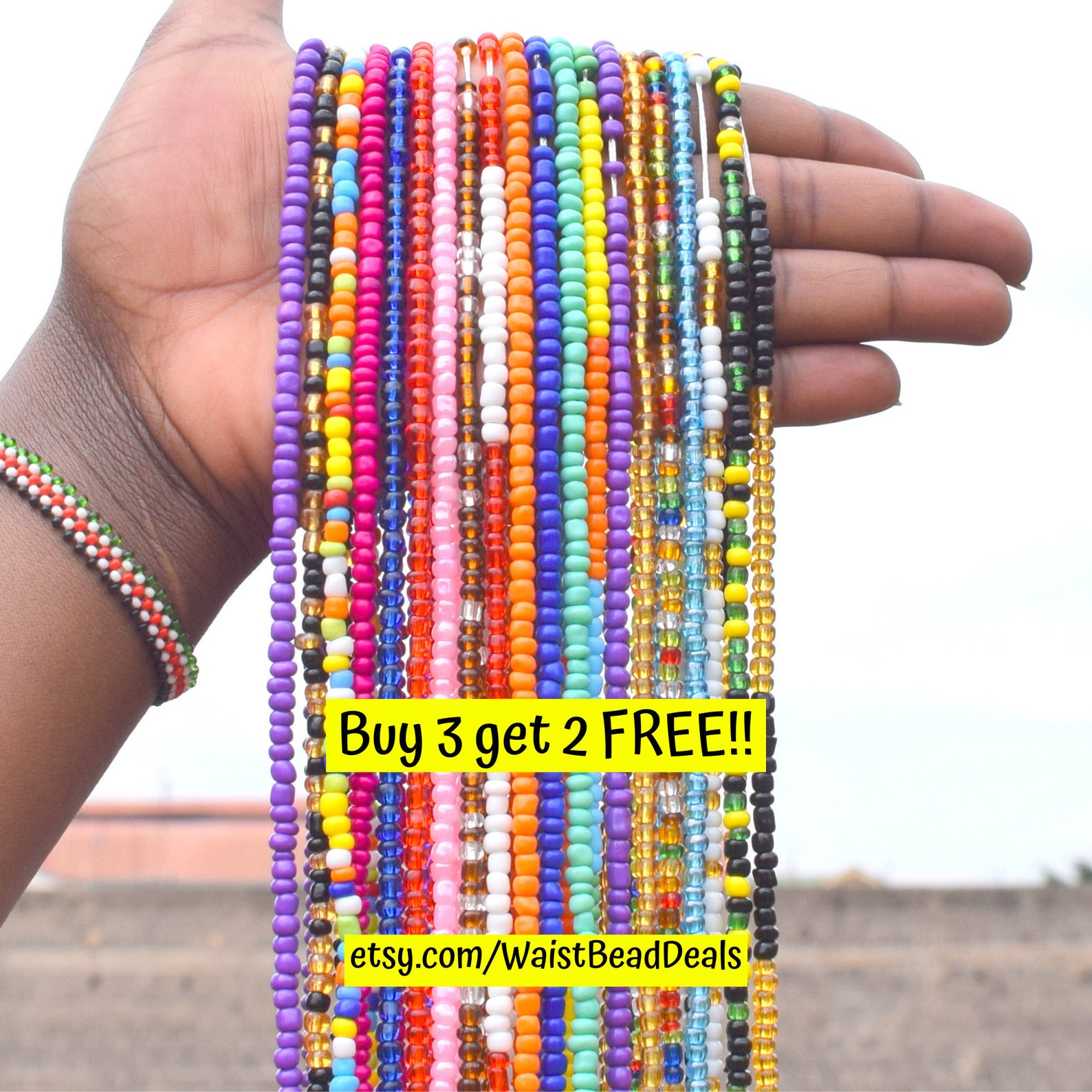 ON SALE Waist Beads TIE On Thread Waist Beads Stomach Beads Etsy Canada