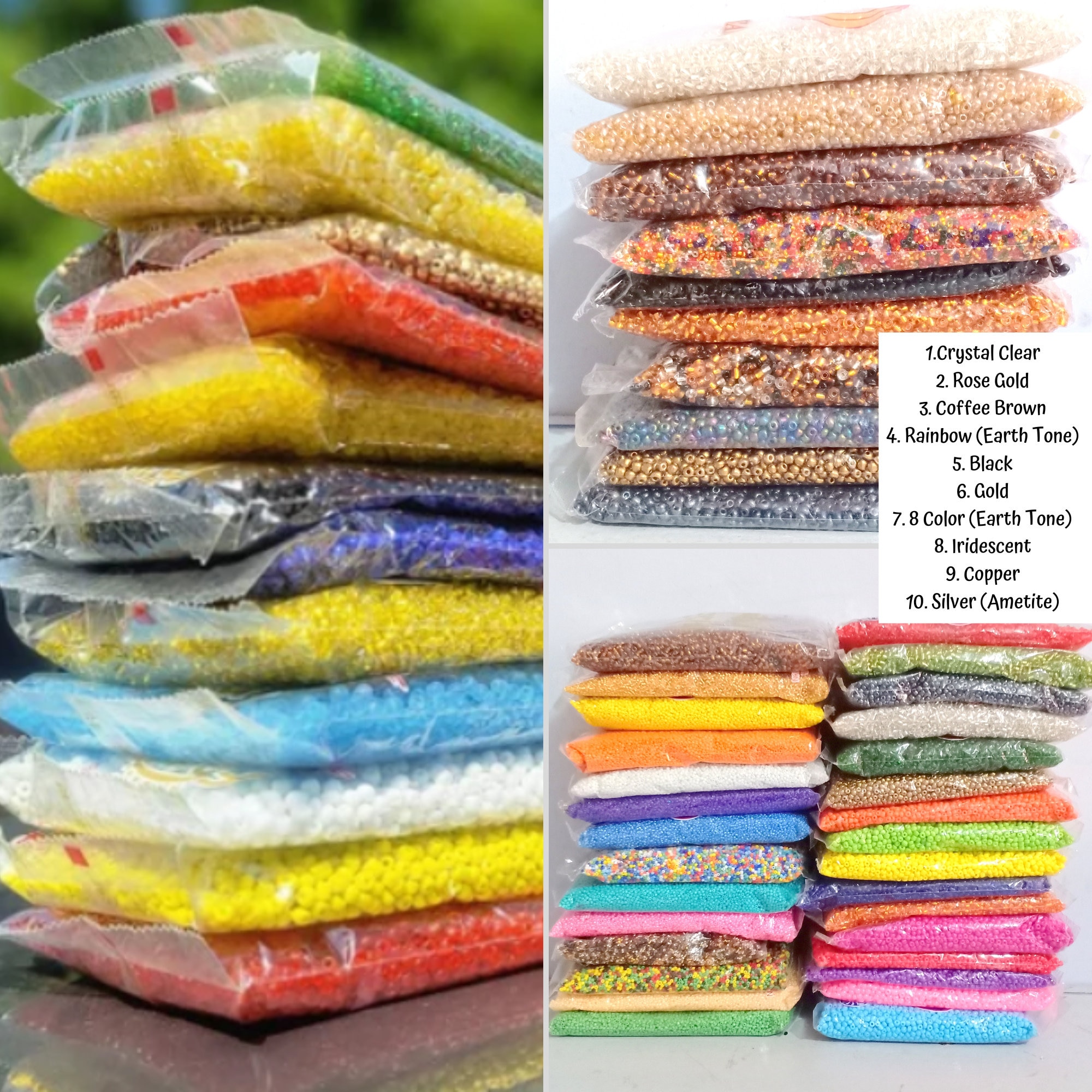 Wholesale 24 Colors 12/0 Glass Seed Beads 