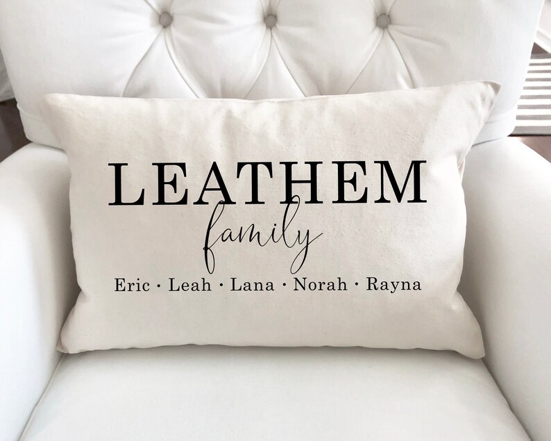 Last Name Pillow Personalized Pillow Family Pillow Custom Etsy