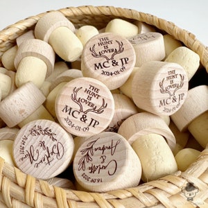 Personalized Wine Bottle Stopper Wedding Favors - Custom Bachelorette Favor, Bridal Shower Gift, Birthday & Baptism Favor, Promotional Item