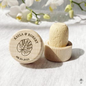 Personalized Wine Bottle Stopper Wedding Favors - Custom Bachelorette Favor, Bridal Shower Gift, Birthday & Baptism Favor, Promotional Item