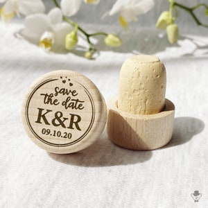 Personalized Wine Bottle Stopper Wedding Favors - Custom Bachelorette Favor, Bridal Shower Gift, Birthday & Baptism Favor, Promotional Item