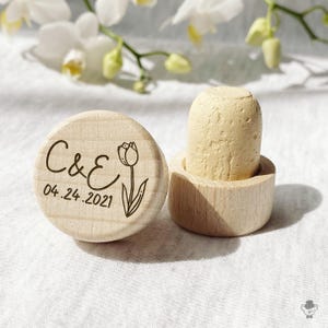 Personalized Wine Bottle Stopper Wedding Favors - Custom Bachelorette Favor, Bridal Shower Gift, Birthday & Baptism Favor, Promotional Item