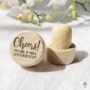 Personalized Wine Bottle Stopper Wedding Favors - Custom Bachelorette Favor, Bridal Shower Gift, Birthday & Baptism Favor, Promotional Item