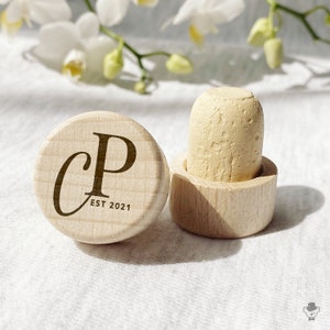Personalized Wine Bottle Stopper Wedding Favors - Custom Bachelorette Favor, Bridal Shower Gift, Birthday & Baptism Favor, Promotional Item