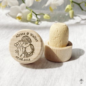 Personalized Wine Bottle Stopper Wedding Favors - Custom Bachelorette Favor, Bridal Shower Gift, Birthday & Baptism Favor, Promotional Item