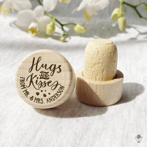 Personalized Wine Bottle Stopper Wedding Favors - Custom Bachelorette Favor, Bridal Shower Gift, Birthday & Baptism Favor, Promotional Item