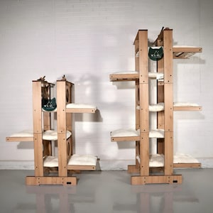 WLO® Empire, Modern Cat House, Wooden Cat Tower, Unique Cat Tree, Cat Tree Tower, Cat Condo, Cat Perch, Natural