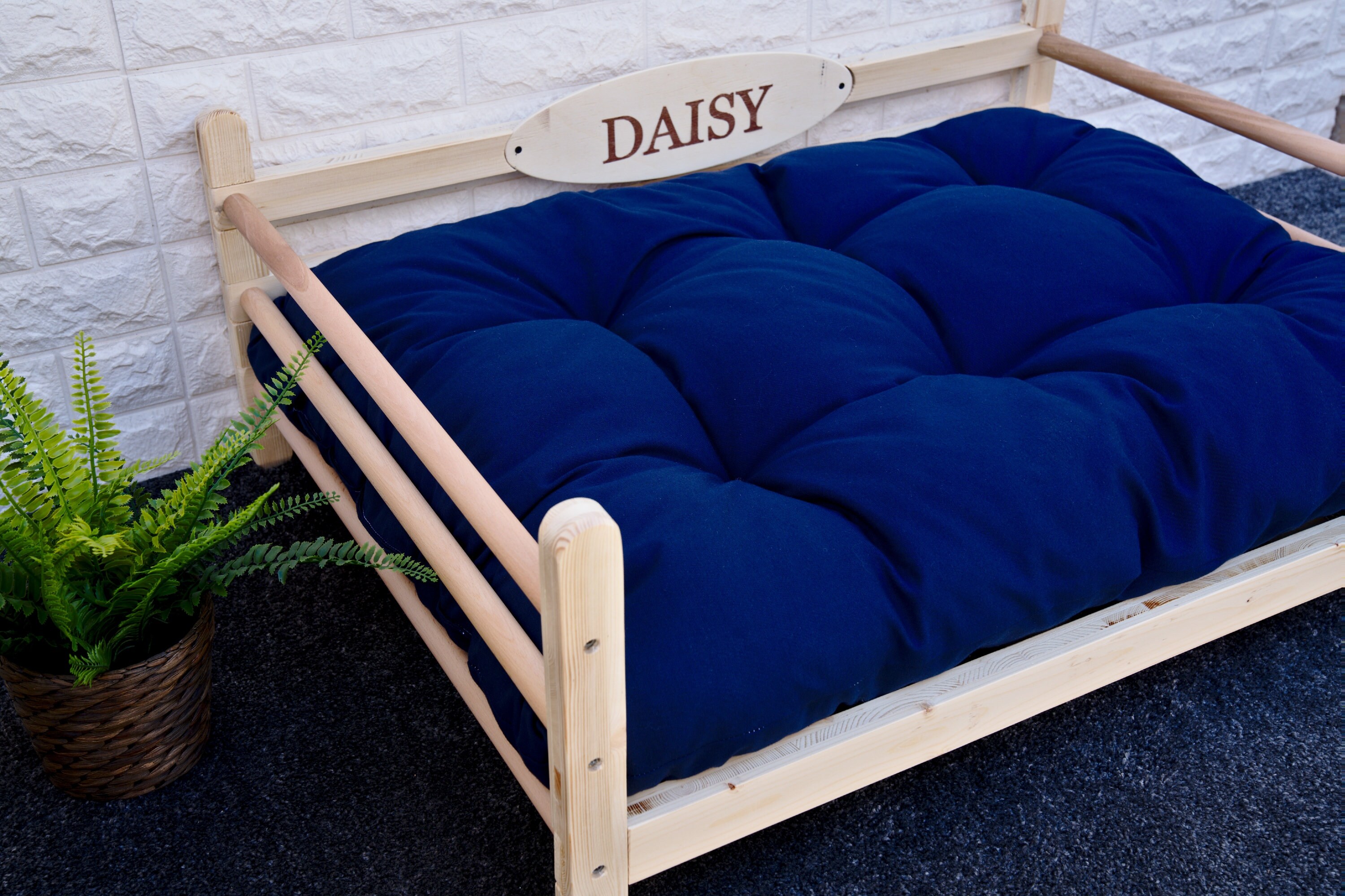 Natural Elevated Dog Bed Wooden Dog Bed Dog Bed Pet Etsy