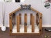 Walnut & Ivory Gabled Solid Pine Dog House, Wooden Pet House, Cat Bed Wood Dog House, Pet House, Pet Furniture, Dog Furniture, WLO Wood 