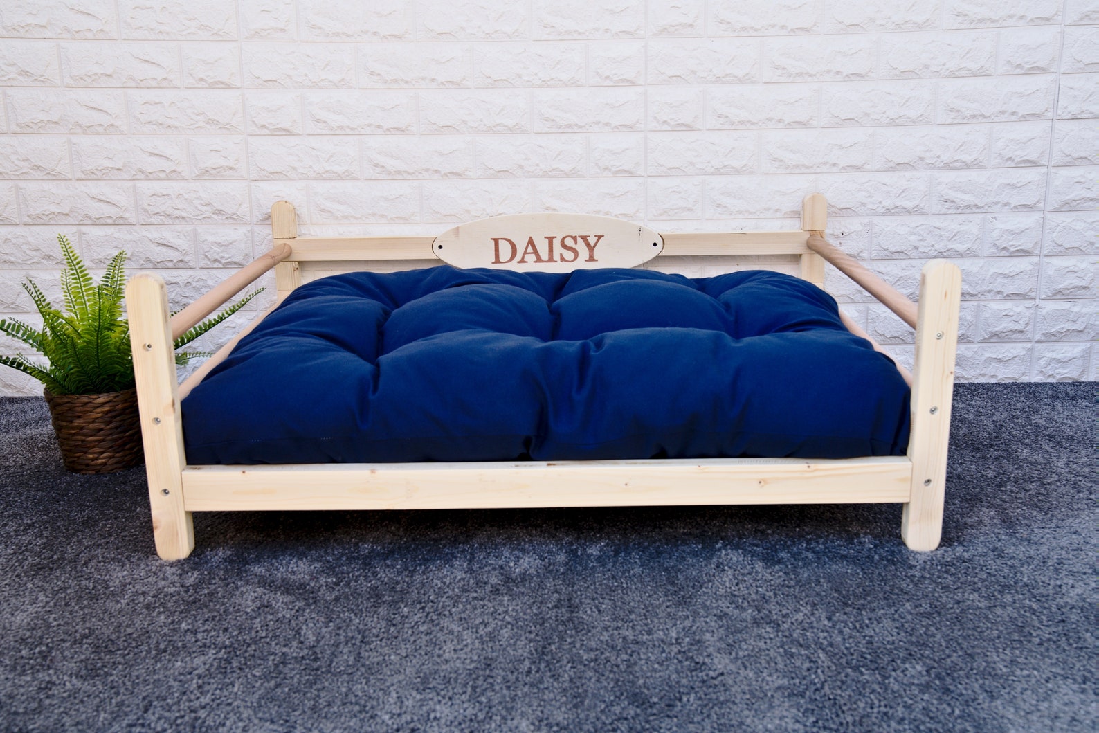 Natural Elevated Dog Bed Wooden Dog Bed Dog Bed Pet Etsy