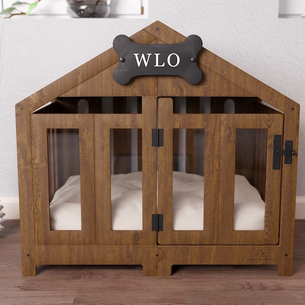 Wlo Wood Dog House Etsy
