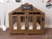 Walnut & Ivory - Gabled Modern Dog Crate, Dog Bed, Dog Crate, Dog Kennel, Wood Dog House, Pet House, Pet Furniture, Dog Furniture, WLO 