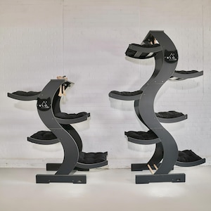 WLO® Skyline, Modern Cat House, Wooden Cat Tower, Unique Cat Tree, Cat Tree Tower, Cat Condo, Cat Tree Large Cats, Black