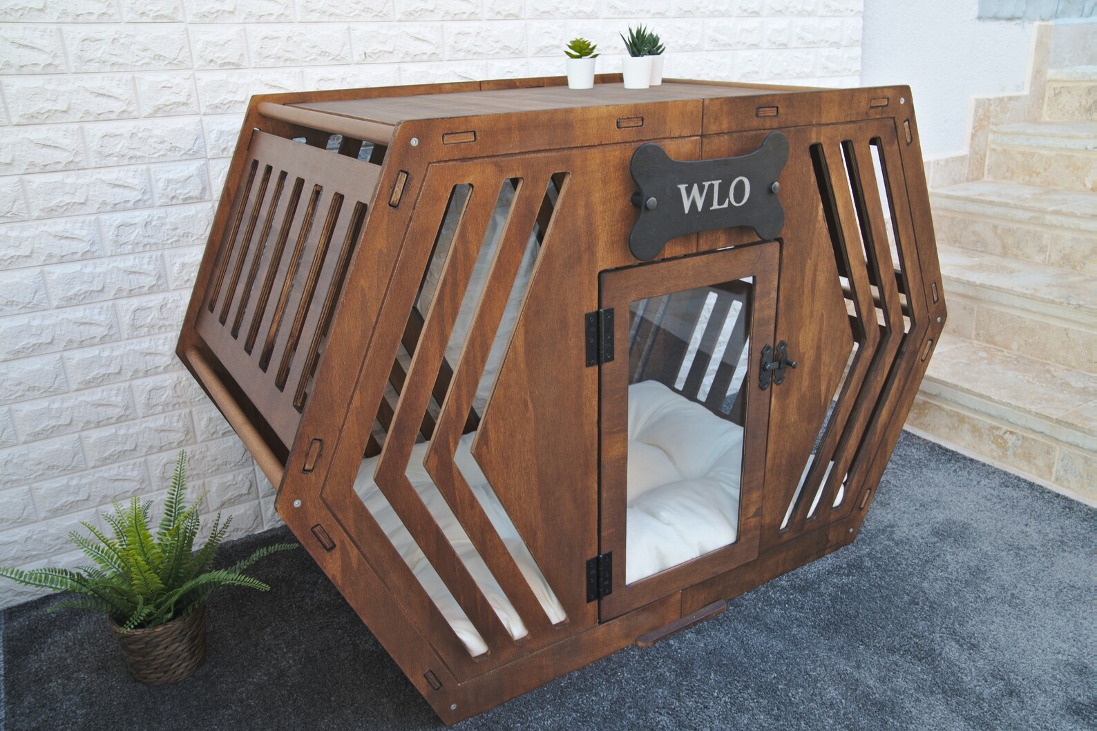Modern Dog House Wooden Pet House Dog Bed Dog Crate Dog Etsy