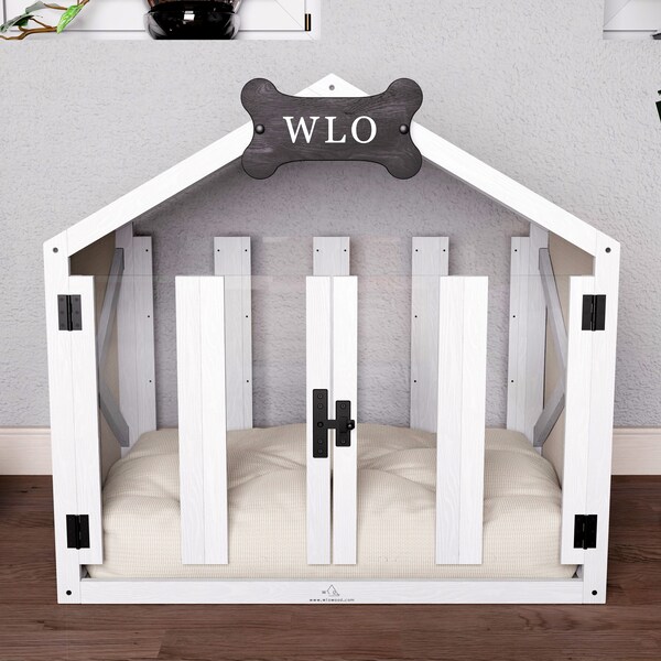 Wlo Wood Dog House Etsy