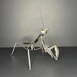 Praying Mantis Handmade Metal Art