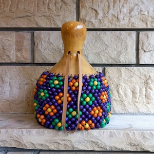Flowers Beaded Gourd Shekere Instrument, Musician gifts, Rhythm Instrument, Latin Percussion, Kwanzaa percussion