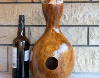 Handmade Gourd Udu Drum: Nigerian Percussion Instrument