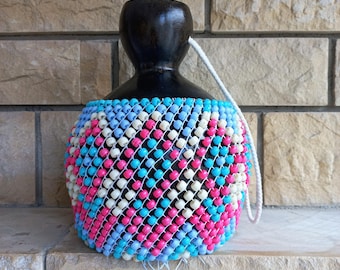 Handmade Shekere Shaker - Colorful Gourd Percussion Instrument (Axatse, Cabasa) - Musician Gift