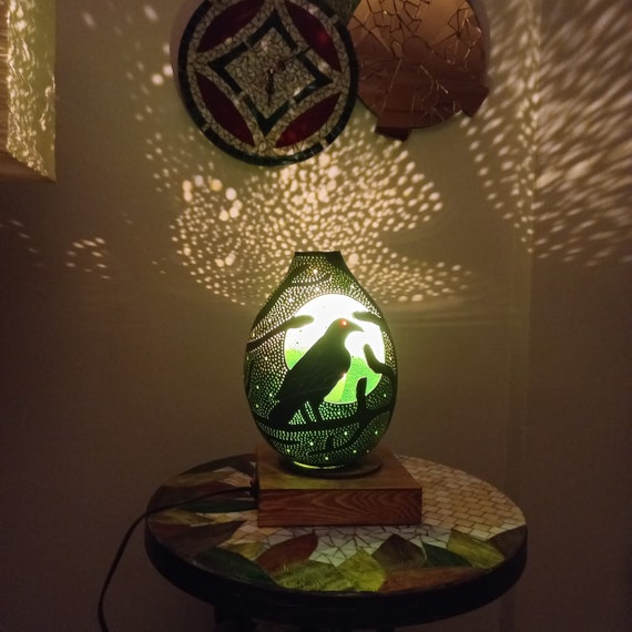 Black online bird lamp